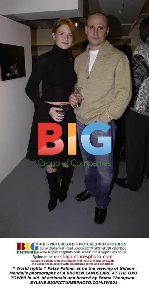 Patsy Palmer at Gideon Mendel's photo exhibit