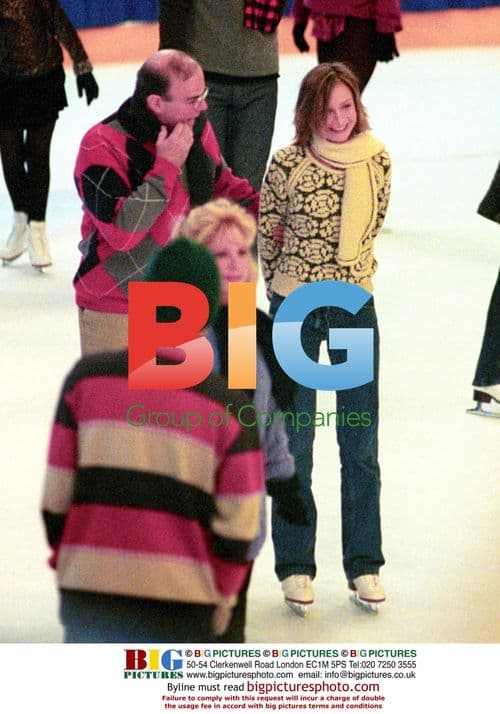 Calista Flockhart Ice Skating in Valencia