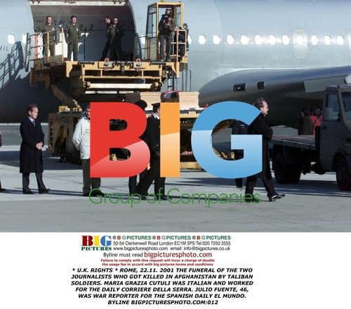 Funeral of journalists killed in Afghanistan