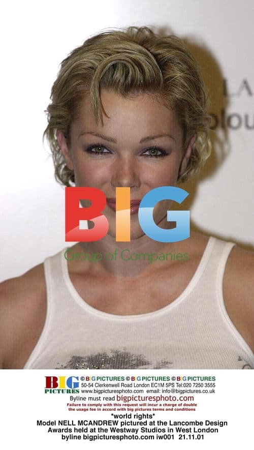 Nell McAndrew at Lancombe Design Awards