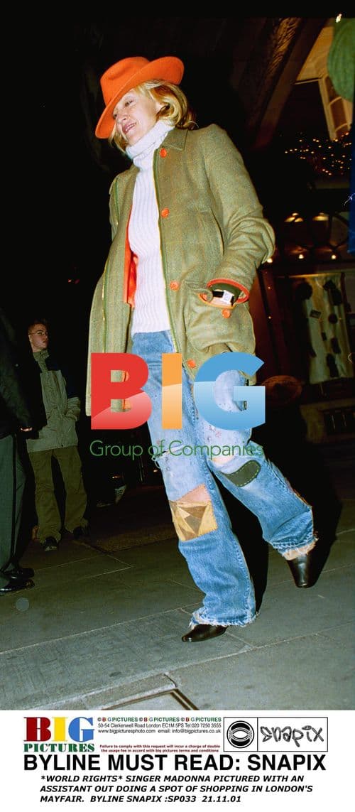 Madonna goes shopping in Mayfair