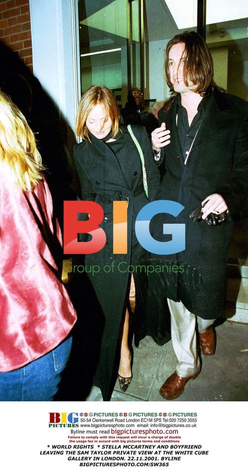 Stella McCartney and boyfriend leaving gallery event