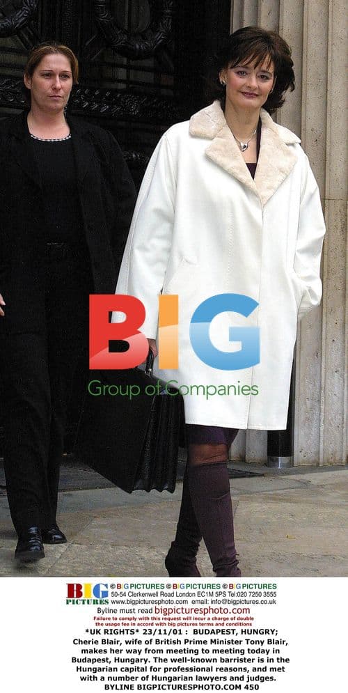 Cherie Blair in Budapest