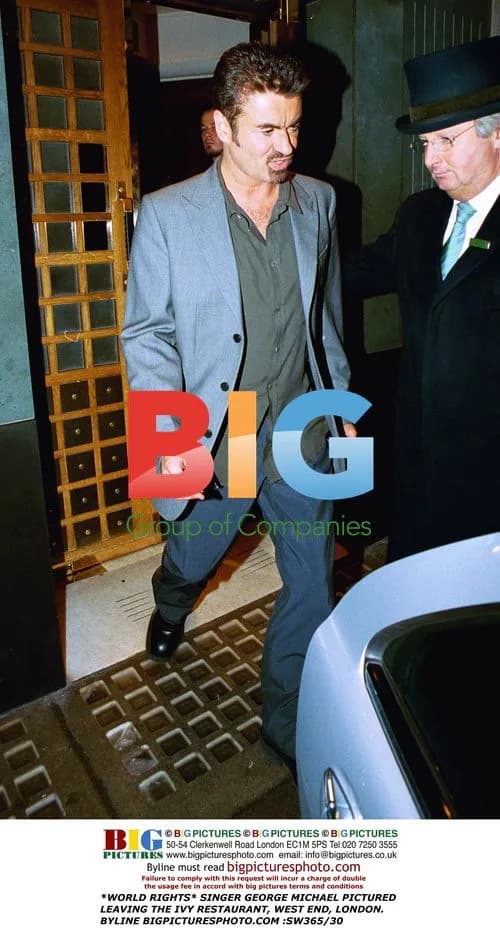 George Michael Leaves The Ivy Restaurant in London