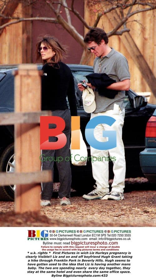 Liz Hurley and Hugh Grant Hike