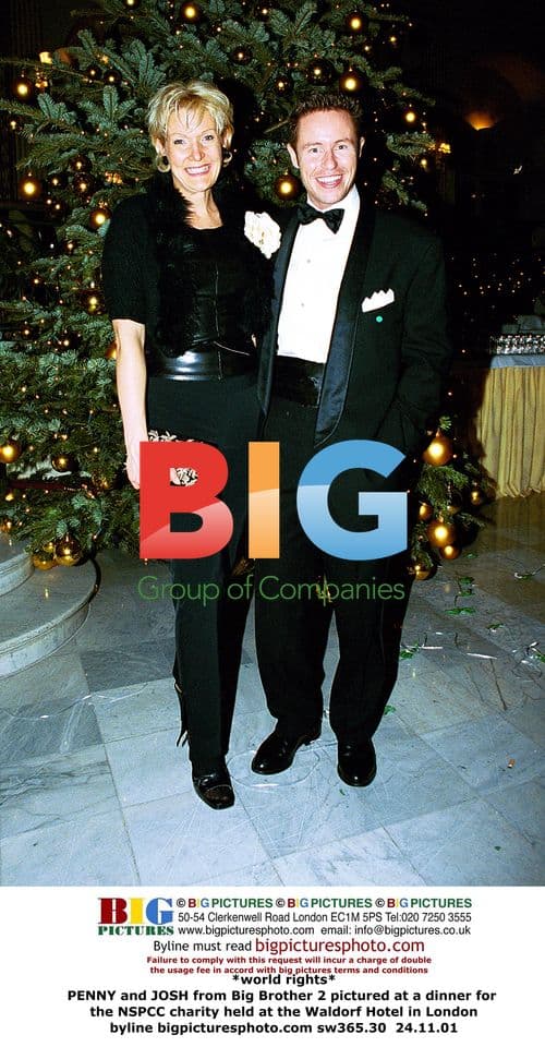 PENNY and JOSH from Big Brother 2 at NSPCC charity dinner