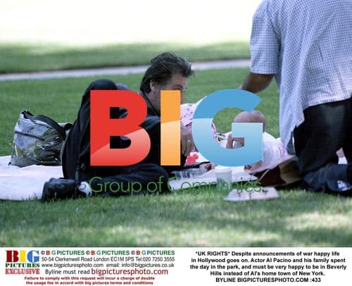 Al Pacino and Family Relax in Beverly Hills Park