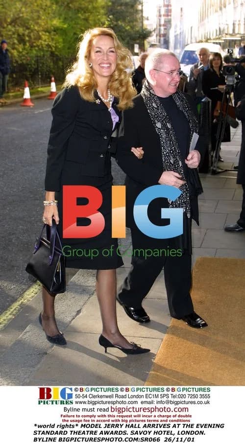 Jerry Hall at Evening Standard Theatre Awards