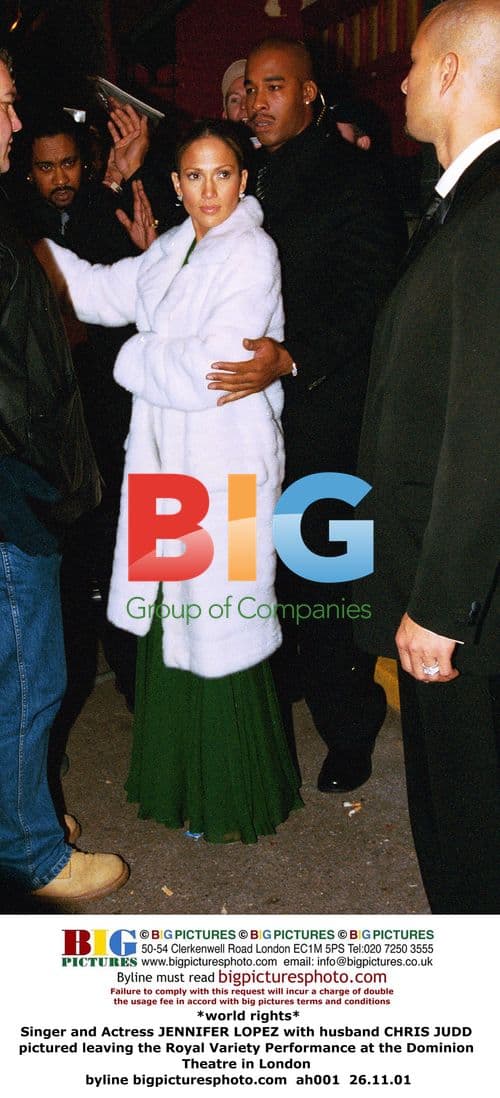 Jennifer Lopez and Chris Judd Leave Royal Variety