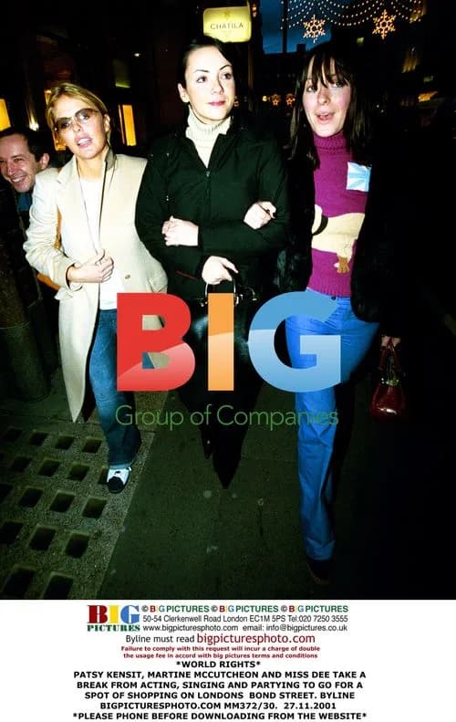 Patsy Kensit, Martine McCutcheon and Miss Dee Shopping