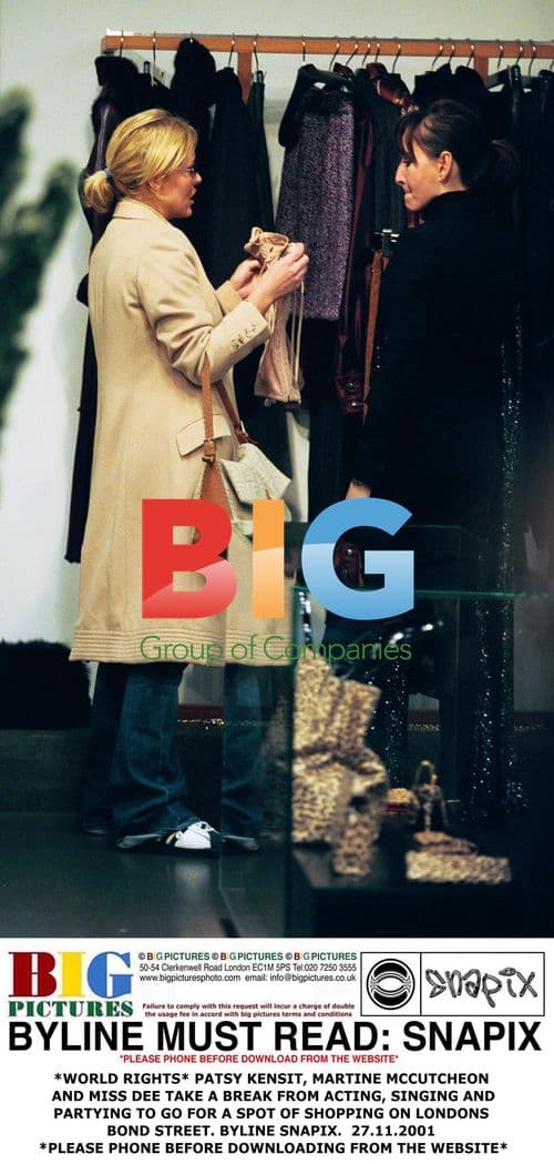 Patsy, Martine, and Miss Dee Shopping on Bond Street