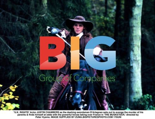 Justin Chambers as D'Artagnan in "The Musketeer"