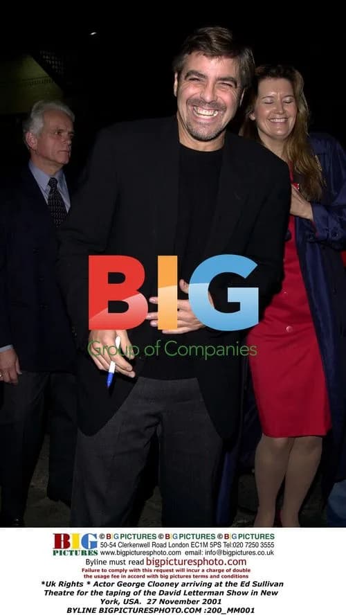 George Clooney Arrives at Letterman Taping