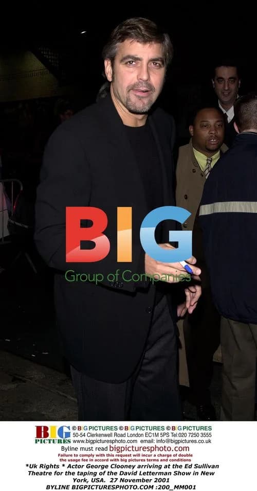 George Clooney arrives at Letterman in NYC