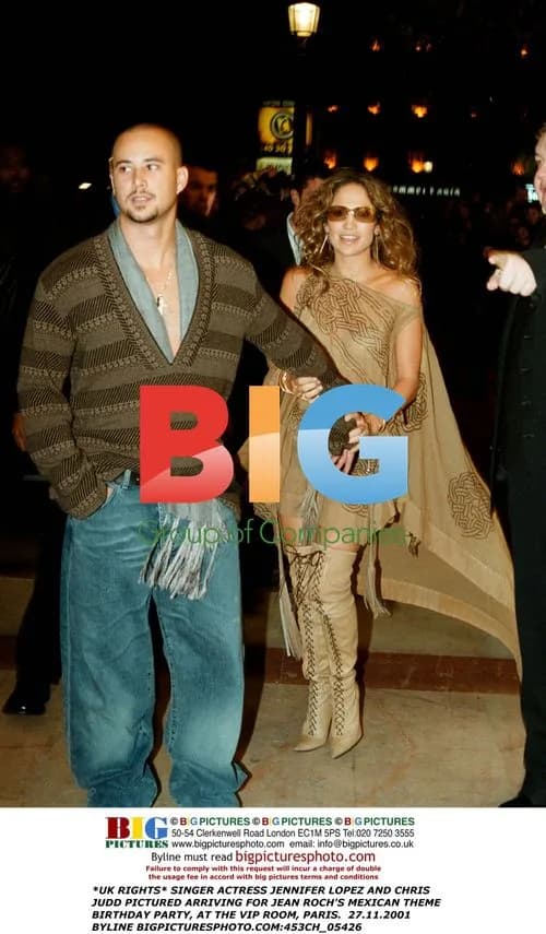 Jennifer Lopez and Chris Judd at Jean Roch's party