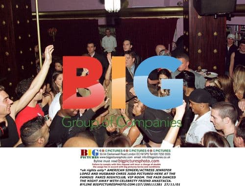 Jennifer Lopez and Chris Judd at VIP Room in Paris