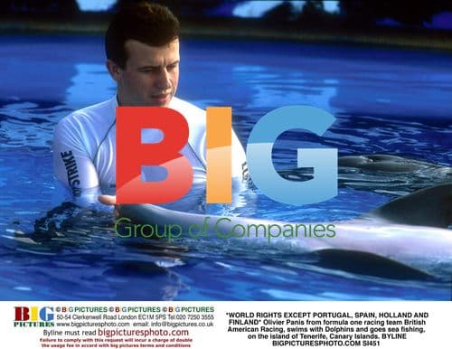 Olivier Panis Swims with Dolphins in Tenerife