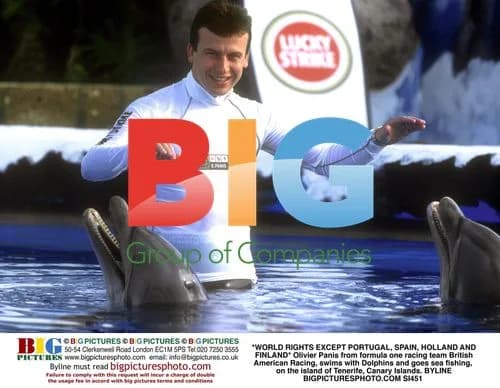Olivier Panis swims with Dolphins in Tenerife