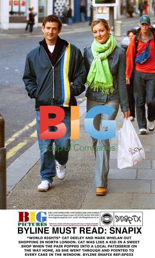 Cat Deeley and Mark Whelan Shop in North London