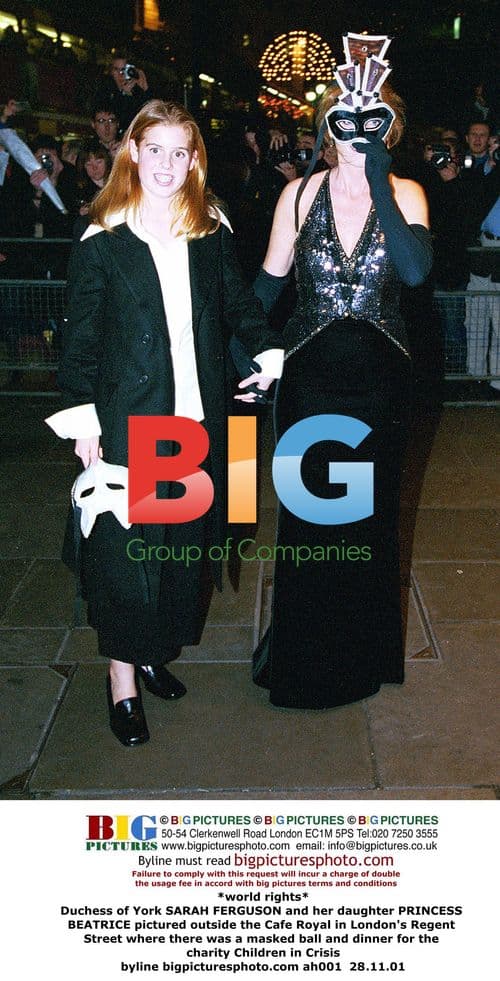 Duchess of York and Princess Beatrice at Charity Gala