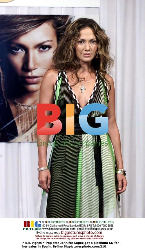 Jennifer Lopez Celebrates Platinum CD in Spain