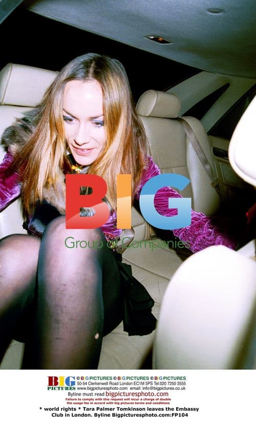 Tara Palmer Tomkinson leaves London club