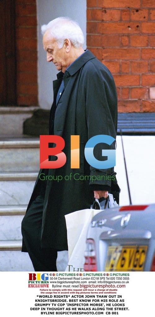 John Thaw walking in Knightsbridge