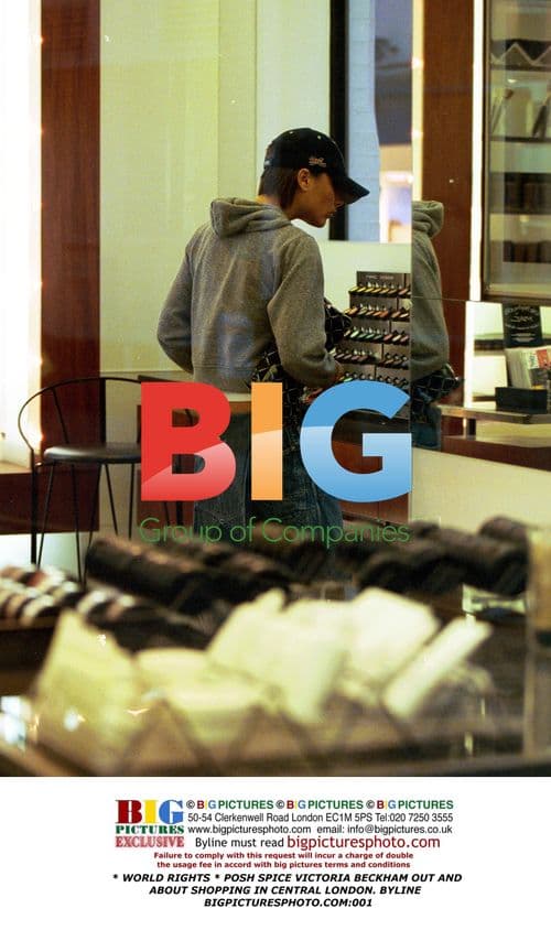 Posh Spice Victoria Beckham Shopping in London