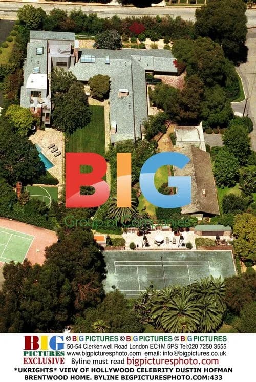 Dustin Hoffman at Brentwood Home