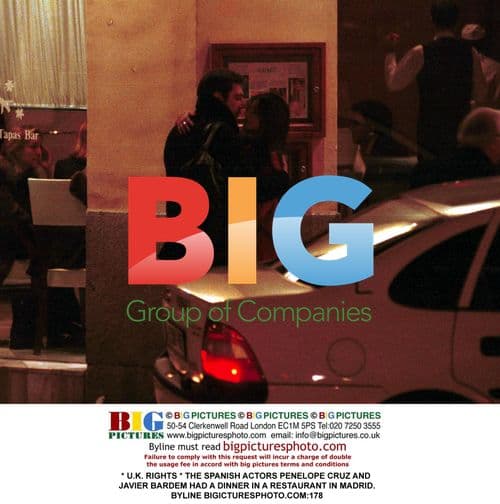 Penelope Cruz and Javier Bardem Dine in Madrid