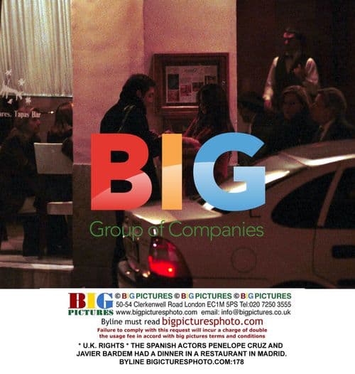 Penelope Cruz and Javier Bardem Dinner in Madrid