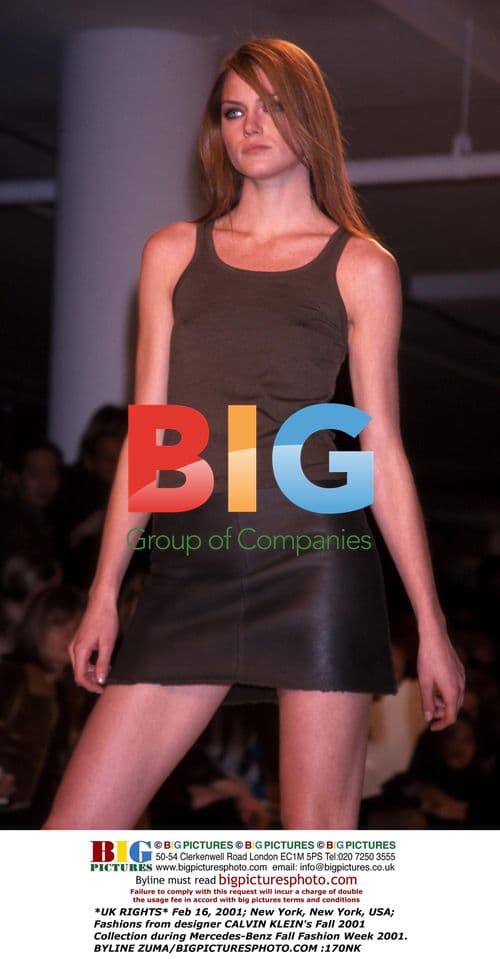 Calvin Klein Fall 2001 Collection at Fashion Week