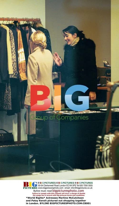 Martine McCutcheon and Patsy Kensit Shopping in London