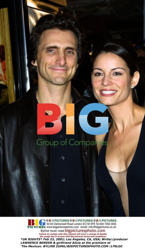 Writer/producer LAWRENCE BENDER & girlfriend Alicia at 'The Mexican' premiere