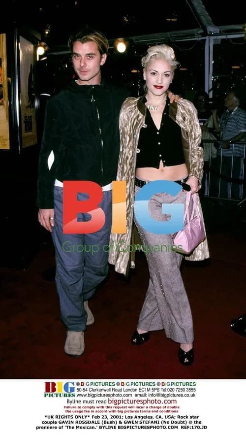 Gavin Rossdale & Gwen Stefani at 'The Mexican' Premiere