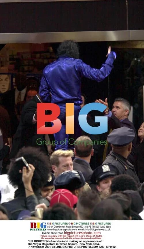 Michael Jackson at Virgin Megastore in Times Square