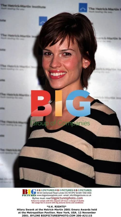 Hilary Swank at 2001 Emery Awards in NYC