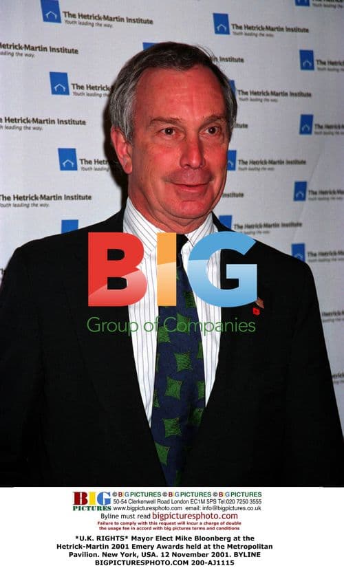 Mike Bloonberg at 2001 Emery Awards in New York