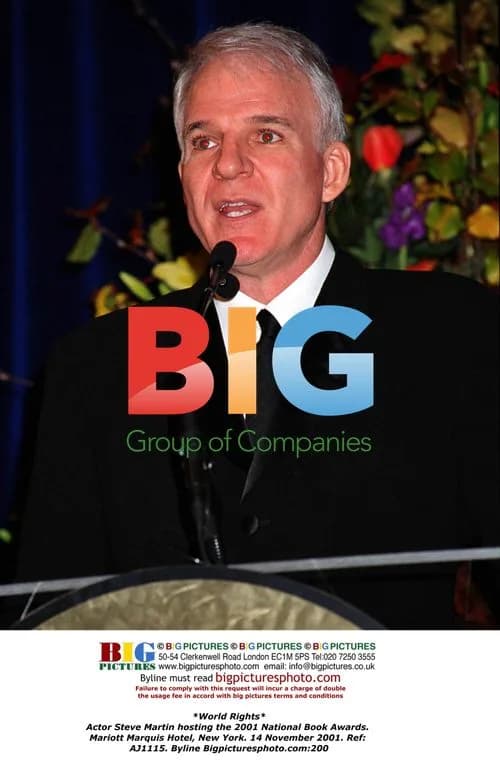 Steve Martin hosting 2001 National Book Awards
