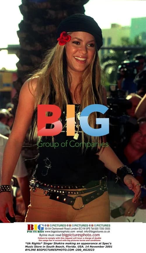 Shakira at Spec's Music Store in South Beach