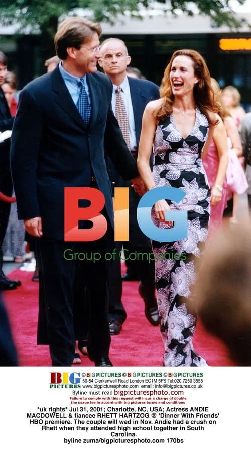 Andie MacDowell & Rhett Hartzog at 'Dinner With Friends' Premiere