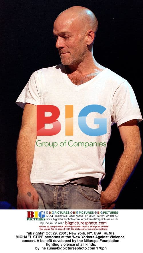 REM's MICHAEL STIPE at 'New Yorkers Against Violence' concert