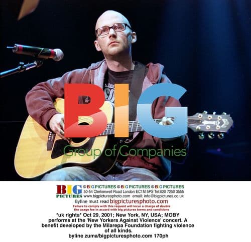 MOBY performs at New Yorkers Against Violence concert