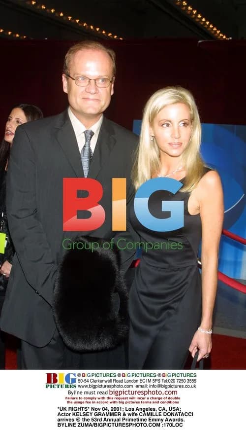 Kelsey Grammer & wife Camille at 2001 Emmy Awards