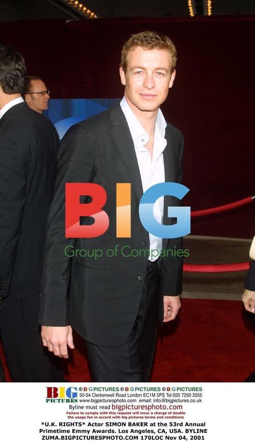 SIMON BAKER at 53rd Primetime Emmys