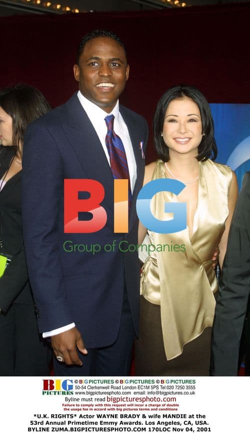 WAYNE BRADY & wife MANDIE at Primetime Emmy Awards