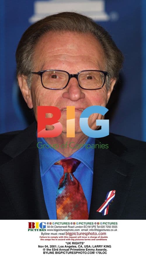 Larry King at 53rd Primetime Emmy Awards