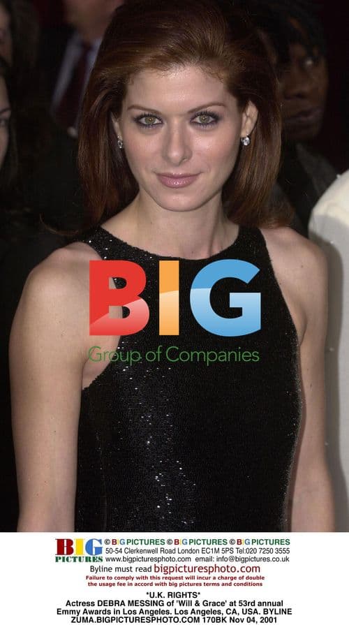 Debra Messing at 53rd Emmy Awards