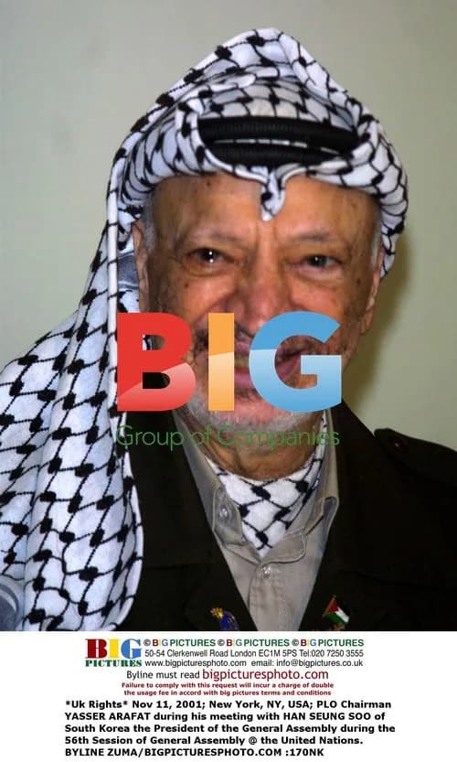 Yasser Arafat and Han Seung-soo at UN General Assembly