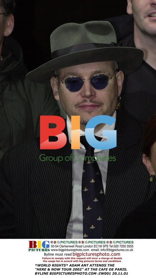 Adam Ant at Here & Now Tour 2002 in London